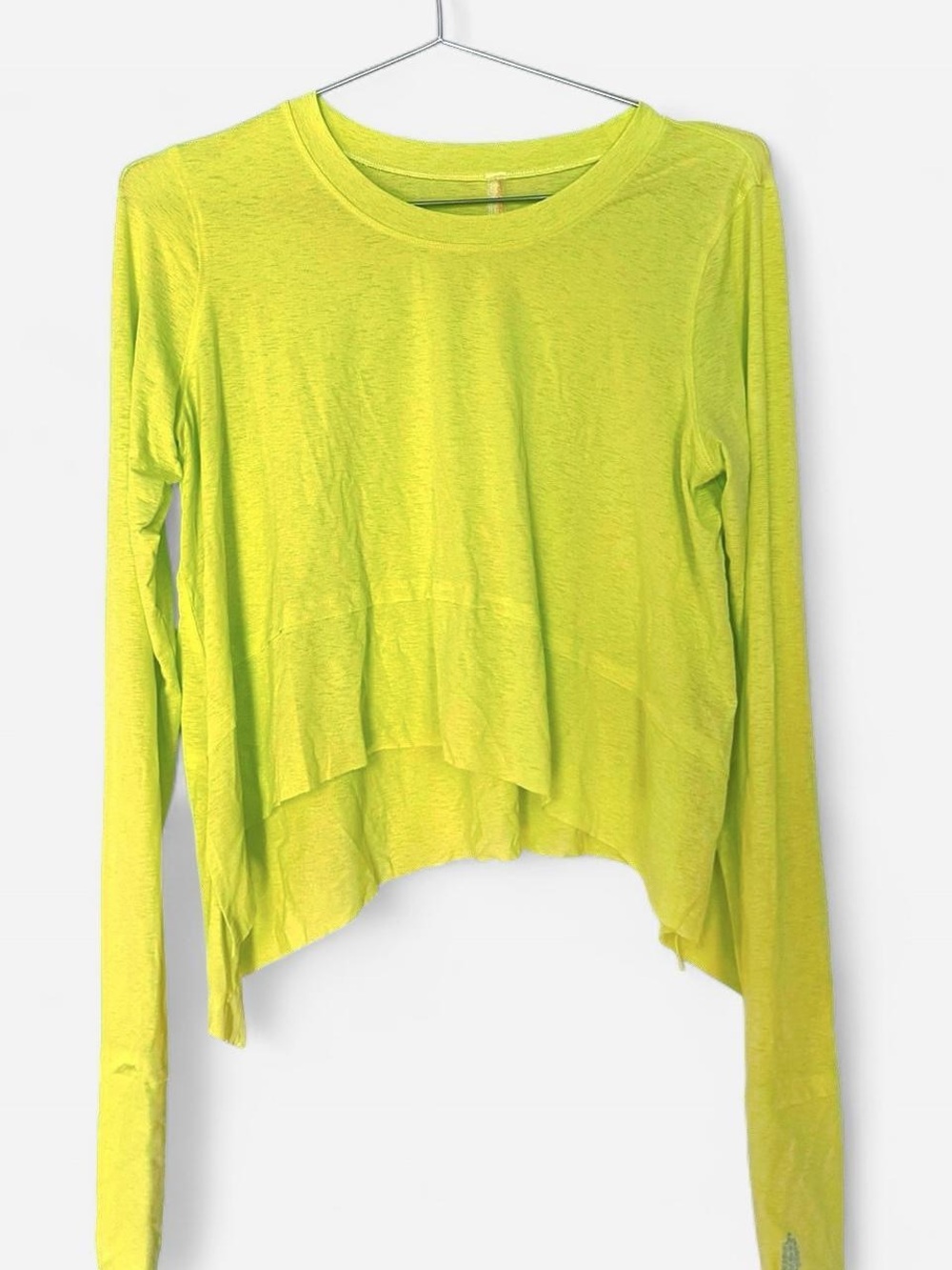 FP Movement by Free People Neon Lime Long-Sleeve Crop Top